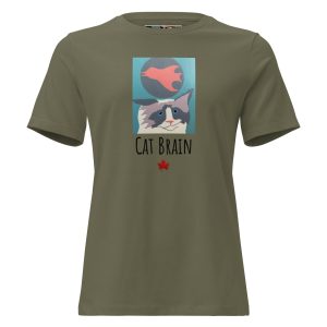 Canadian Cat Brain #3 Women's Relaxed Tee